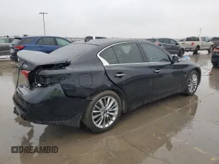 2020 Infiniti Q50 Pure with VIN JN1EV7AP8LM200815, listed as a Copart auction lot 87934935 with 76,493 mi miles and Salvage title. Bid and sale history available at DreamBid. Image 3.