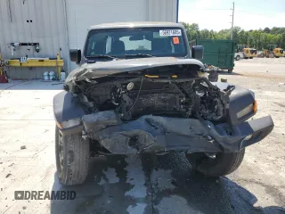 2021 Jeep Wrangler Unlimited Sport S with VIN 1C4HJXDG1MW730308, listed as a Copart auction lot 56921685 with 28,391 mi miles and Salvage title. Bid and sale history available at DreamBid. Image 5.