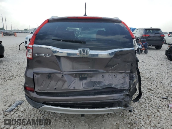 2015 Honda CR-V EX-L with VIN 2HKRM3H76FH523985, listed as a Copart auction lot 51596405 with 139,428 mi miles and Salvage Title. Bid and sale history available at carsss.com. Image 6.