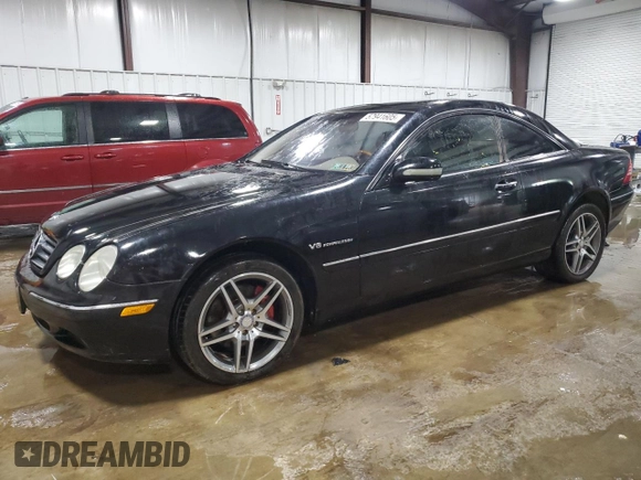 2000 Mercedes-Benz CL 500/600 z VIN WDBPJ75J5YA002286, wystawiony jako Copart lot #57941605 z przebiegiem 66 900 mil mil oraz Szkody całkowita. Historia ofert i sprzedaży dostępna na DreamBid. Obrazek 1.