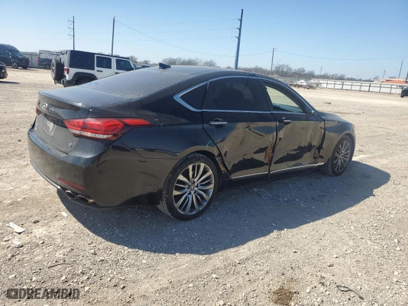 2015 Hyundai Genesis 5.0L with VIN KMHGN4JF1FU064264, listed as a Copart auction lot 45458375 with 113,715 mi miles and Salvage Title. Bid and sale history available at carsss.com. Image 3.