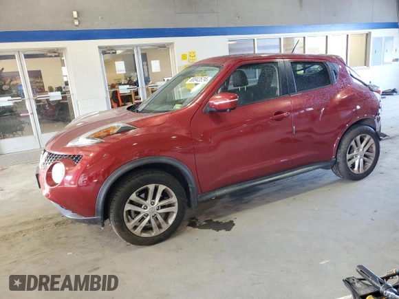 2015 Nissan Juke SL z VIN JN8AF5MR7FT500886, wystawiony jako Copart lot #80043524 z przebiegiem 82 046 mil mil oraz Szkoda całkowita • Salvage title. Historia ofert i sprzedaży dostępna na DreamBid. Obrazek 1.