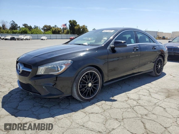 2014 Mercedes-Benz CLA 250 with VIN WDDSJ4EB9EN151538, listed as a Copart auction lot 62031605 with 91,054 mi miles and Salvage title. Bid and sale history available at DreamBid. Image 1.
