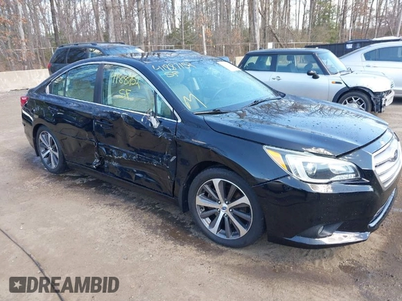2016 Subaru Legacy 3.6R Limited with VIN 4S3BNEJ68G3020712, listed as a IAAI auction lot 41887152 with 92,009 mi miles. Bid and sale history available at carsss.com. Image 1.