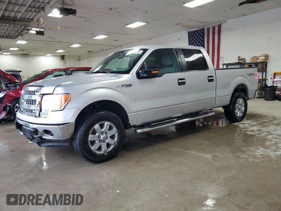 2013 Ford F-150 XL with VIN 1FTFW1ET7DKG39861, listed as a Copart auction lot 62772585 with 117,567 mi miles and Salvage title. Bid and sale history available at DreamBid. Image 1.