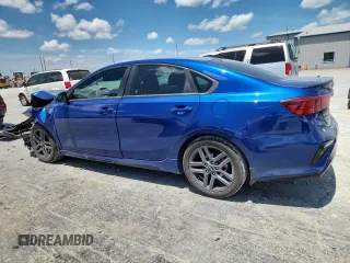 2021 Kia Forte GT-Line with VIN 3KPF34AD1ME342001, listed as a Copart auction lot 62531695 with 40,448 mi miles and Salvage title. Bid and sale history available at DreamBid. Image 2.