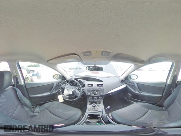 2013 Mazda 3 i Touring with VIN JM1BL1V79D1801389, listed as a Copart auction lot 60032105 with 123,384 mi miles and Salvage title. Bid and sale history available at DreamBid. Image 14.