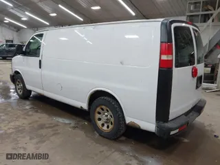 2013 Chevrolet Express Cargo Van with VIN 1GCSGAFX5D1159918, listed as a IAAI auction lot 41998023 with 279,473 mi miles. Bid and sale history available at carsss.com. Image 3.