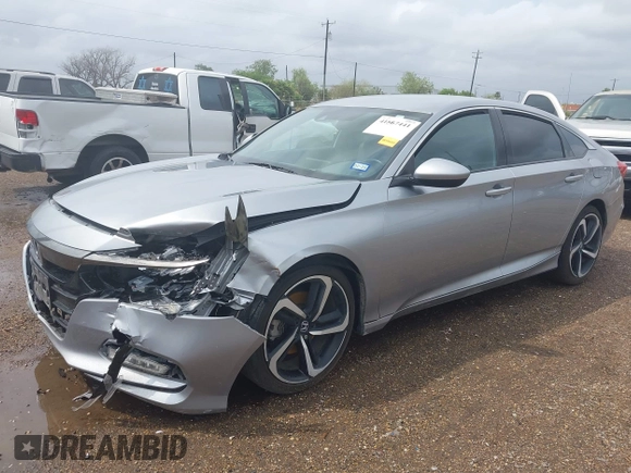 2019 Honda Accord Sedan Sport 1.5T with VIN 1HGCV1F37KA004535, listed as a IAAI auction lot 41867441 with 80,729 mi miles. Bid and sale history available at carsss.com. Image 17.