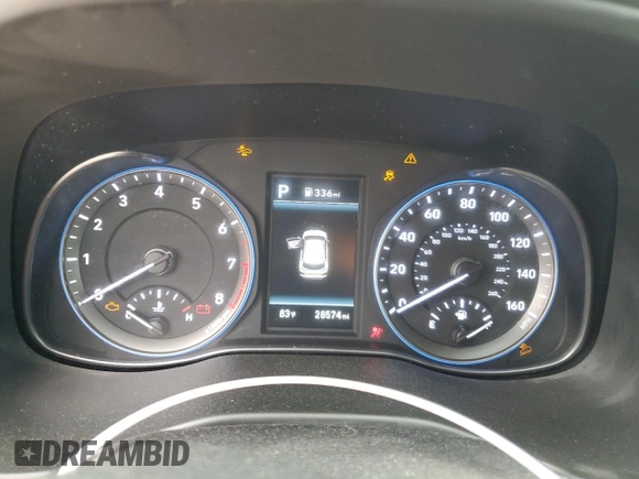2021 Hyundai Kona Ultimate with VIN KM8K53A55MU665296, listed as a Copart auction lot 51815265 with 28,574 mi miles and Salvage Title. Bid and sale history available at carsss.com. Image 9.