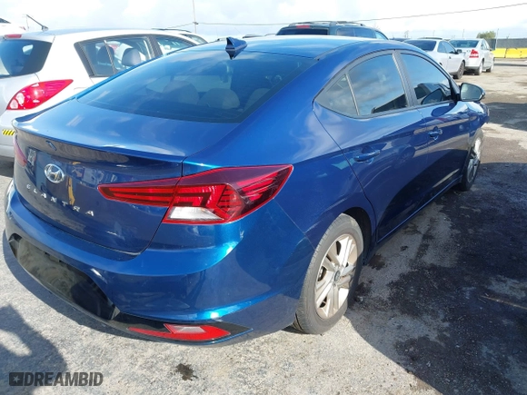 2019 Hyundai Elantra SEL with VIN 5NPD84LF3KH419838, listed as a IAAI auction lot 41915836 with 81,883 mi miles. Bid and sale history available at carsss.com. Image 4.