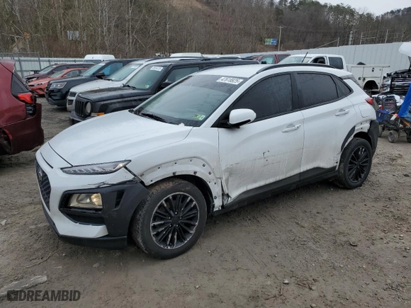 2021 Hyundai Kona SEL with VIN KM8K2CAA1MU631877, listed as a Copart auction lot 47618925 with 66,756 mi miles and Salvage Title. Bid and sale history available at carsss.com. Image 1.