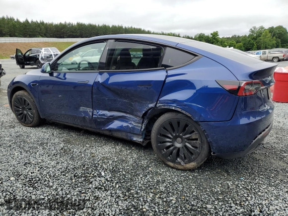 2024 Tesla Model Y Long Range with VIN 7SAYGDEE2RA246685, listed as a Copart auction lot 58699895 with 15,803 mi miles and Salvage title. Bid and sale history available at DreamBid. Image 2.