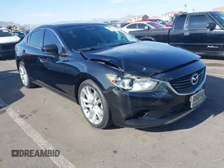 2017 Mazda Mazda6 Touring with VIN JM1GL1V55H1155696, listed as a IAAI auction lot 42003172 with 95,300 mi miles. Bid and sale history available at carsss.com. Image 1.