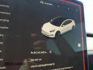 2023 Tesla Model 3 z VIN 5YJ3E1EA8PF418579, wystawiony jako Copart lot #54108945 z przebiegiem 68 444 mil mil oraz Szkoda całkowita • Salvage title. Historia ofert i sprzedaży dostępna na DreamBid. Obrazek 9.
