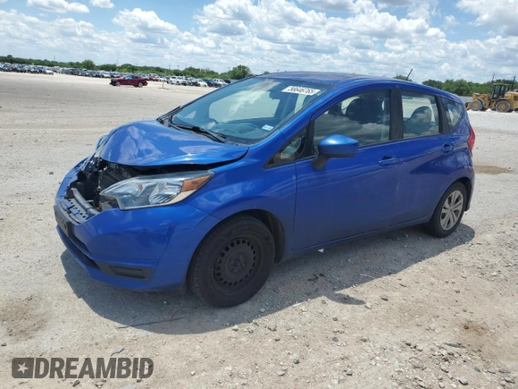 2017 Nissan Note SV with VIN 3N1CE2CP2HL365901, listed as a Copart auction lot 56646765 with 143,499 mi miles and Salvage title. Bid and sale history available at DreamBid. Image 1.