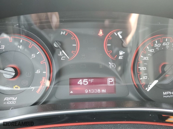 2016 Dodge Dart SXT with VIN 1C3CDFBB6GD732899, listed as a Copart auction lot 50184695 with 91,338 mi miles and Salvage Title. Bid and sale history available at carsss.com. Image 9.