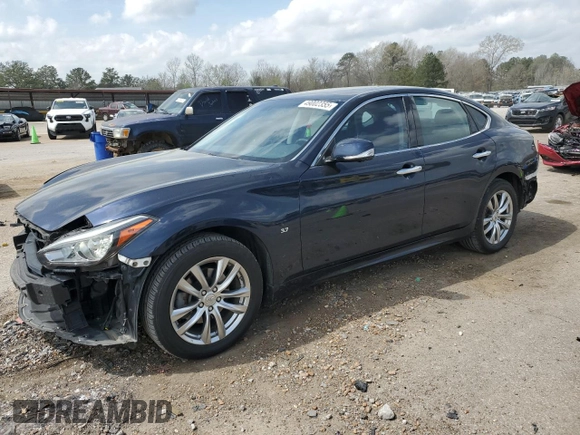 2019 Infiniti Q70 Luxe with VIN JN1BY1AR3KM585742, listed as a Copart auction lot 49002355 with 102,693 mi miles and Salvage Title. Bid and sale history available at DreamBid. Image 1.