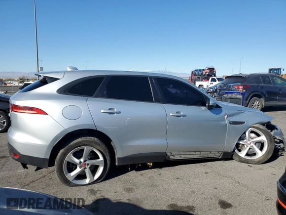 2018 Jaguar F-Pace 30t Premium with VIN SADCJ2GX8JA204022, listed as a Copart auction lot 46719925 with 133,986 mi miles and Salvage title. Bid and sale history available at DreamBid. Image 3.