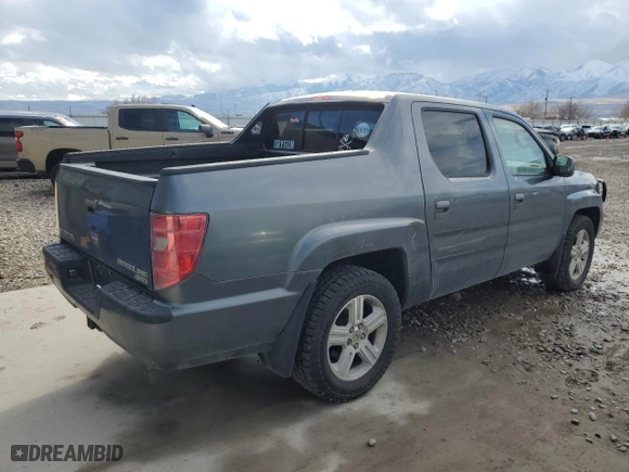 2010 Honda Ridgeline RTL with VIN 5FPYK1F58AB006922, listed as a Copart auction lot 44967355 with 202,067 mi miles and Salvage Title. Bid and sale history available at carsss.com. Image 3.