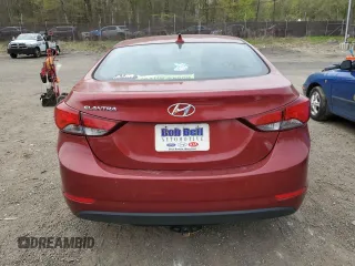 2014 Hyundai Elantra SE with VIN 5NPDH4AE7EH534358, listed as a Copart auction lot 53651345 with 152,845 mi miles and Salvage Title. Bid and sale history available at DreamBid. Image 6.