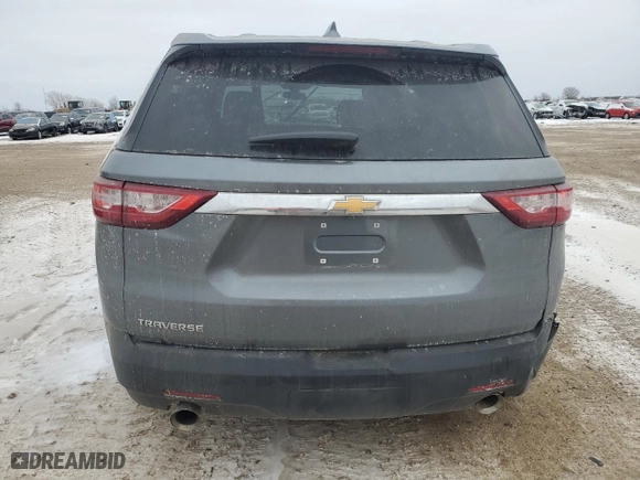 2018 Chevrolet Traverse LS with VIN 1GNERFKW5JJ257433, listed as a Copart auction lot 88950795 with 0 mi miles and Salvage Title. Bid and sale history available at carsss.com. Image 6.