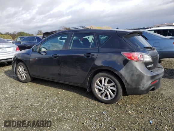 2013 Mazda 3 i Touring with VIN JM1BL1L85D1707327, listed as a Copart auction lot 84554514 with 134,704 mi miles and Salvage title. Bid and sale history available at DreamBid. Image 2.