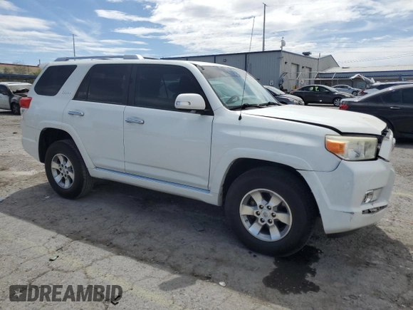 2011 Toyota 4Runner SR5 with VIN JTEZU5JR8B5026322, listed as a Copart auction lot 57356515 with 212,837 mi miles and Salvage title. Bid and sale history available at DreamBid. Image 4.