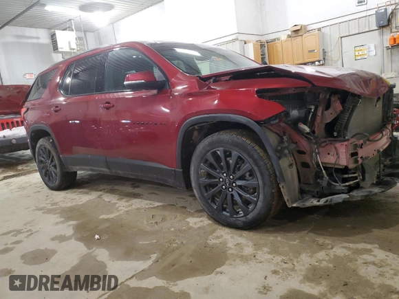 2022 Chevrolet Traverse RS with VIN 1GNEVJKW3NJ132404, listed as a Copart auction lot 87864525 with 69,058 mi miles and Salvage title. Bid and sale history available at DreamBid. Image 4.