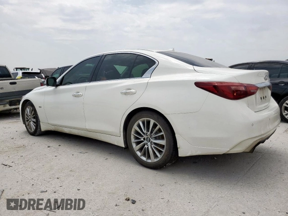2018 Infiniti Q50 Sport z VIN JN1EV7AP9JM354057, wystawiony jako Copart lot #57147175 z przebiegiem 93 777 mil mil oraz Szkoda całkowita • Salvage title. Historia ofert i sprzedaży dostępna na DreamBid. Obrazek 2.