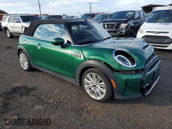 2024 MINI Convertible Cooper S with VIN WMW43DL03R3R99976, listed as a Copart auction lot 88112225 with 17,104 mi miles and Clean title. Bid and sale history available at DreamBid. Image 4.