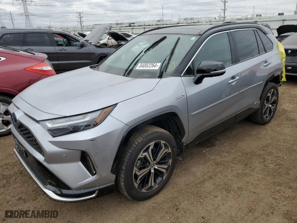 2023 Toyota RAV4 Prime XSE with VIN JTMFB3FV7PD117263, listed as a Copart auction lot 84052264 with NaN miles and Salvage Title. Bid and sale history available at carsss.com. Image 1.