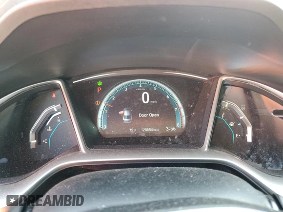 2018 Honda Civic EX with VIN 19XFC2F76JE027598, listed as a Copart auction lot 52301385 with 128,854 mi miles and Salvage Title. Bid and sale history available at DreamBid. Image 9.