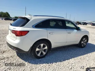 2016 Acura MDX with VIN 5FRYD4H20GB016066, listed as a Copart auction lot 51546355 with 128,770 mi miles and Salvage Title. Bid and sale history available at carsss.com. Image 3.