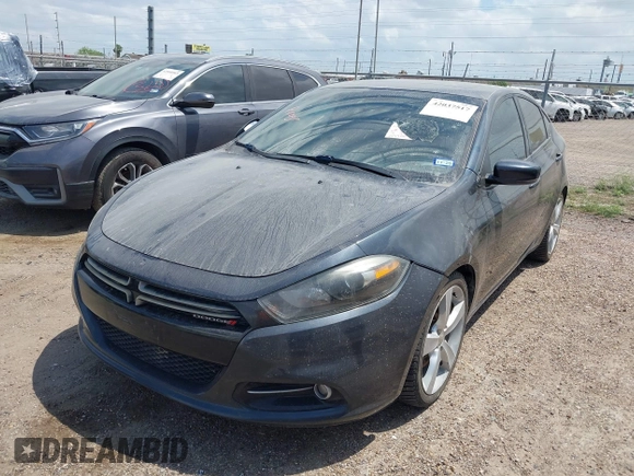 2014 Dodge Dart GT with VIN 1C3CDFEB9ED865875, listed as a IAAI auction lot 42037517 with 177,700 mi miles. Bid and sale history available at carsss.com. Image 2.
