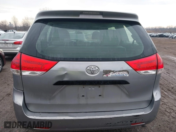 2012 Toyota Sienna with VIN 5TDZK3DC2CS221981, listed as a IAAI auction lot 41650273 with 146,652 mi miles. Bid and sale history available at carsss.com. Image 16.