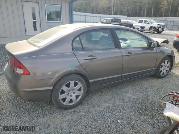 2010 Honda Civic Sdn LX with VIN 19XFA1F59AE021096, listed as a Copart auction lot 51056695 with 189,120 mi miles and Salvage Title. Bid and sale history available at carsss.com. Image 3.