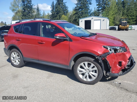 2015 Toyota RAV4 Limited with VIN JTMDFREV3FD154146, listed as a Copart auction lot 53895525 with 0 mi miles and Salvage Title. Bid and sale history available at carsss.com. Image 4.