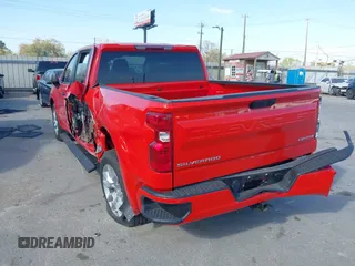 2024 Chevrolet Silverado 1500 Custom with VIN 1GCPABEK5RZ150356, listed as a IAAI auction lot 41806380 with 32,183 mi miles and . Bid and sale history available at DreamBid. Image 3.