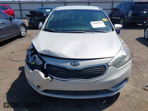 2015 Kia Forte LX with VIN KNAFK4A64F5341781, listed as a IAAI auction lot 42006968 with 219,151 mi miles and . Bid and sale history available at carsss.com. Image 12.