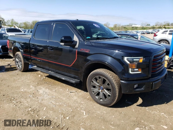 2017 Ford F-150 XL with VIN 1FTFW1EF9HFB24725, listed as a Copart auction lot 56183855 with 196,780 mi miles and Clean title. Bid and sale history available at DreamBid. Image 4.
