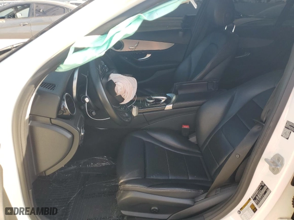 2015 Mercedes-Benz C-Class C 300 with VIN 55SWF4JB4FU055687, listed as a Copart auction lot 64046974 with 0 mi miles and Salvage Title. Bid and sale history available at carsss.com. Image 7.