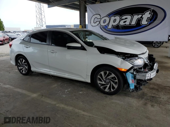 2016 Honda Civic Sedan EX with VIN 19XFC2F78GE200126, listed as a Copart auction lot 53552125 with 91,818 mi miles and Salvage Title. Bid and sale history available at carsss.com. Image 4.