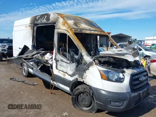 2020 Ford Transit Cargo with VIN 1FTBR3X82LKA42643, listed as a IAAI auction lot 41398109 with Not Provided miles. Bid and sale history available at carsss.com. Image 1.