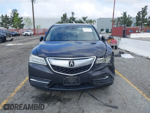 2016 Acura MDX w/Tech with VIN 5FRYD3H47GB020014, listed as a IAAI auction lot 41931725 with 121,520 mi miles. Bid and sale history available at carsss.com. Image 12.