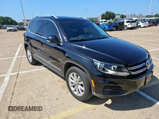 2017 Volkswagen Tiguan Wolfsburg Edition with VIN WVGRV7AX2HK003751, listed as a Copart auction lot 64609535 with 77,270 mi miles and Clean title. Bid and sale history available at DreamBid. Image 1.