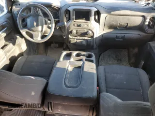 2022 Chevrolet Silverado 1500 Custom with VIN 1GCPDBEK4NZ588805, listed as a Copart auction lot 88979865 with 0 mi miles and Salvage Title. Bid and sale history available at carsss.com. Image 8.