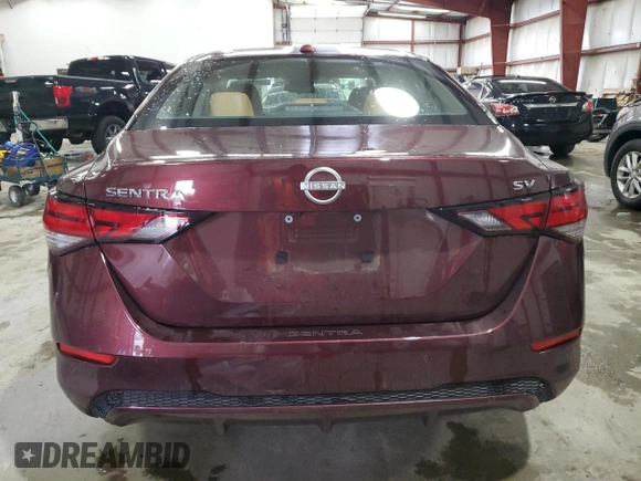 2024 Nissan Sentra SV z VIN 3N1AB8CV8RY229178, wystawiony jako Copart lot #58623595 z przebiegiem 26 139 mil mil oraz Szkoda całkowita • Salvage title. Historia ofert i sprzedaży dostępna na DreamBid. Obrazek 6.