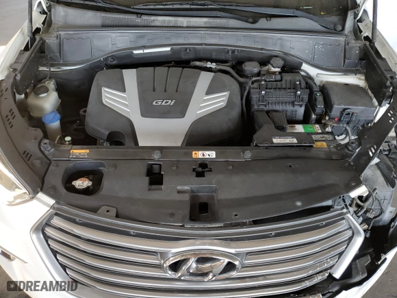 2017 Hyundai Santa Fe SE with VIN KM8SMDHF8HU216515, listed as a Copart auction lot 46672355 with 111,693 mi miles and Salvage Title. Bid and sale history available at carsss.com. Image 12.