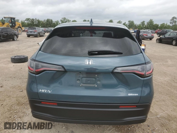 2023 Honda HR-V LX with VIN 3CZRZ1H34PM705094, listed as a Copart auction lot 55854825 with 26,607 mi miles and Salvage title. Bid and sale history available at DreamBid. Image 6.